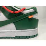 dunk low pine green off white
