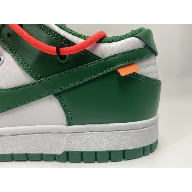 dunk low pine green off white