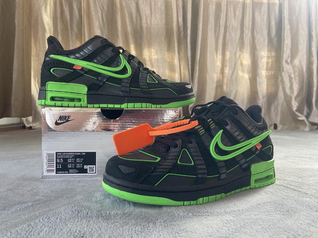OFF White x Nike Air Rubber Dunk Green Strike CU6015-001 ??nike