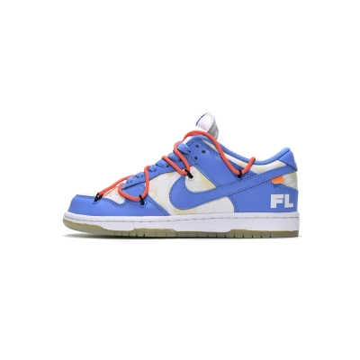 Off White x Futura x Dunk Low SB UNC DD0856-403 01