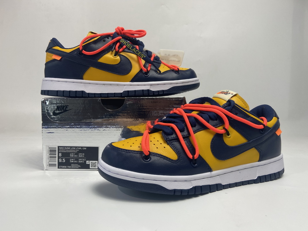 OFF WHITE X Nike Dunk SB Low White Michigan CT0856-700 ?Nike Off White Dunk SB Low University Gold Midnight Navy Sneakers - Crew Kicks ?Nike Off White,OFF WHITE X Nike Dunk SB Low White Michigan,Nike Off White Dunk SB Low University Gold Midnight Navy Sneakers