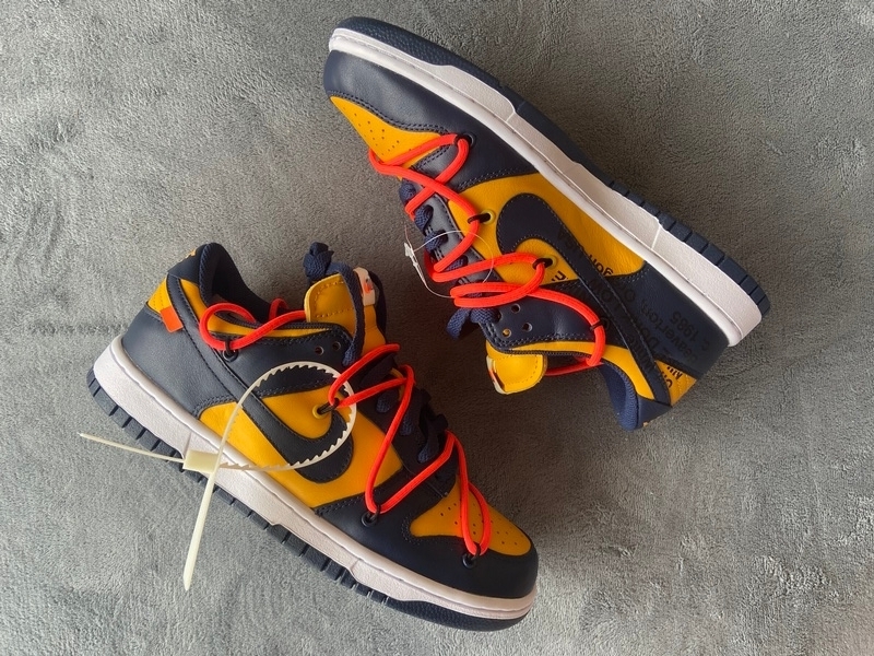 OFF WHITE X Nike Dunk SB Low White Michigan CT0856-700 ?Nike Off White Dunk SB Low University Gold Midnight Navy Sneakers - Crew Kicks ?Nike Off White,OFF WHITE X Nike Dunk SB Low White Michigan,Nike Off White Dunk SB Low University Gold Midnight Navy Sneakers