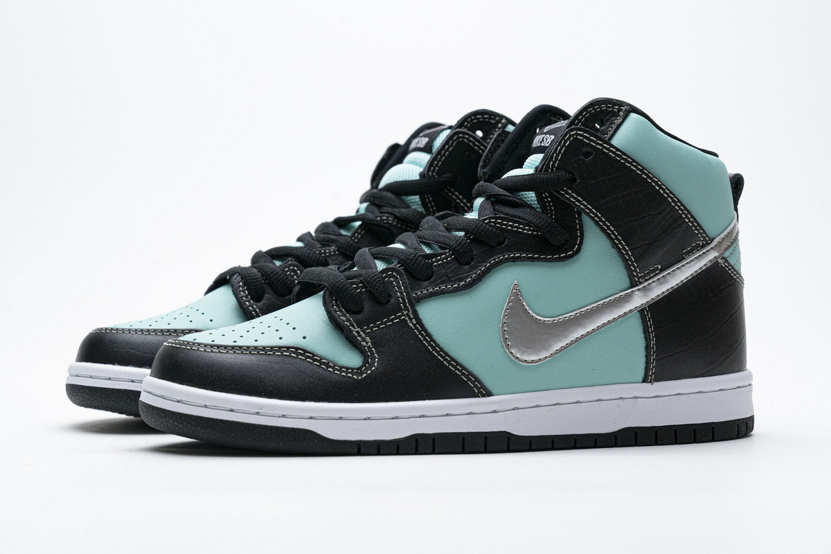 Nike SB Dunk High PRM SB “Diamond” 653599-400 ?Nike SB Dunk High Premium SB “Diamond” Tiffany Sneakers - Crew Kicks ?nike,Nike SB Dunk,Nike SB Dunk High,Nike SB Dunk High Premium SB “Diamond”