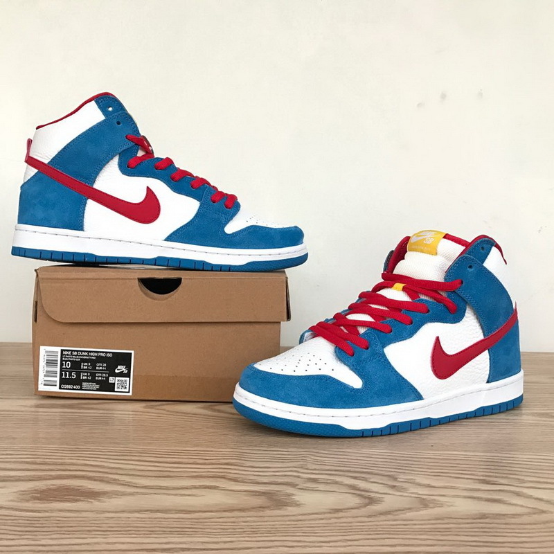 Nike SB Dunk High“Doraemon” CI2692-400 ?Nike SB Dunk High “Doraemon” Light Photo Blue Sneakers - Crew Kicks ?Nike SB Dunk,Nike SB Dunk High,Nike SB Dunk High “Doraemon”