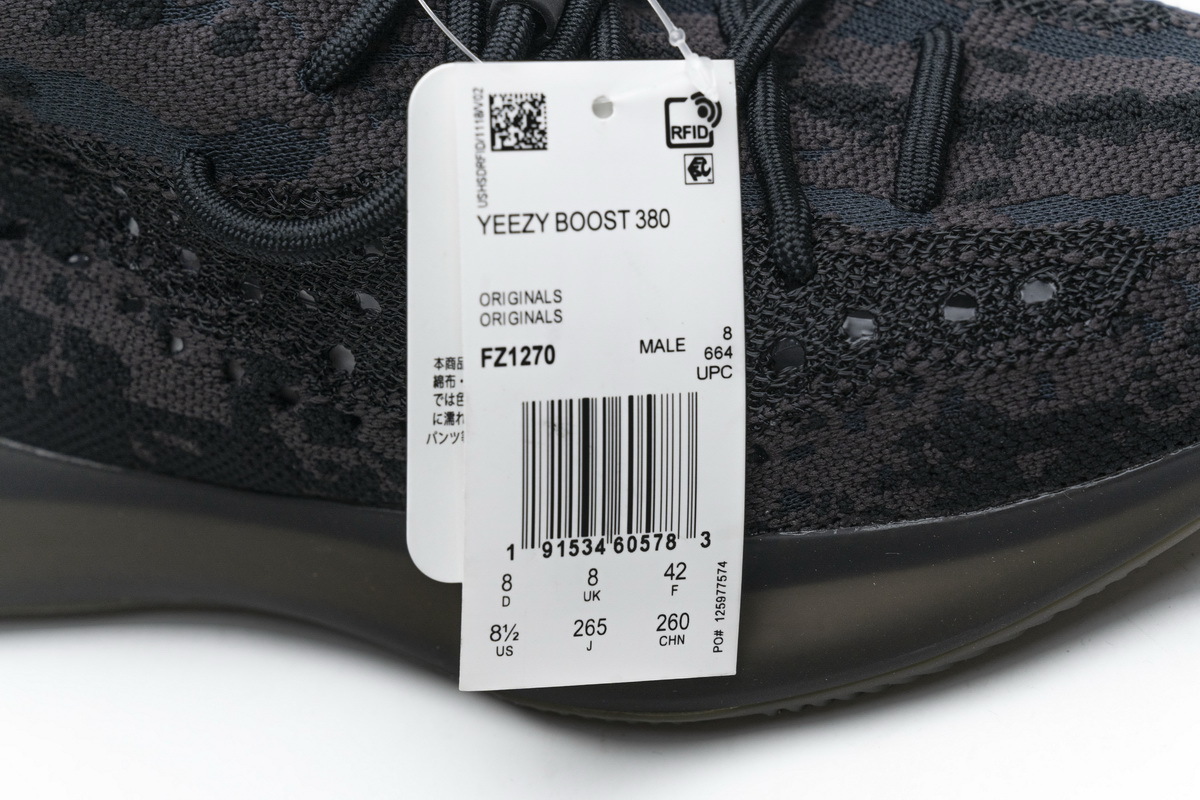 Adidas Yeezy Boost 380 Black Purple Real Boost FZ1270