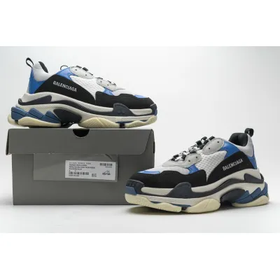  Balenciaga Triple S Black Grey Blue  541624 W06E2 7080 02