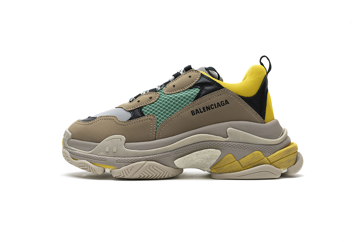  Balenciaga Triple S Green Yellow  483513 W06E3 7070??