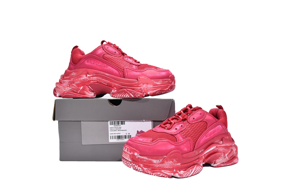Balenciaga Triple S Dark Red 524039 W3CN3 6000 ??