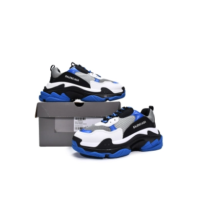 Balenciaga Triple S Black White Blue 536737 W2CA1 4124  02
