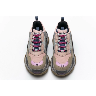  Balenciaga Triple S Grey Pink  490672 W09O5 1036 02