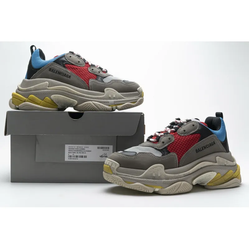Balenciaga Triple S Blue Red 483513 W06E3 4365 ??