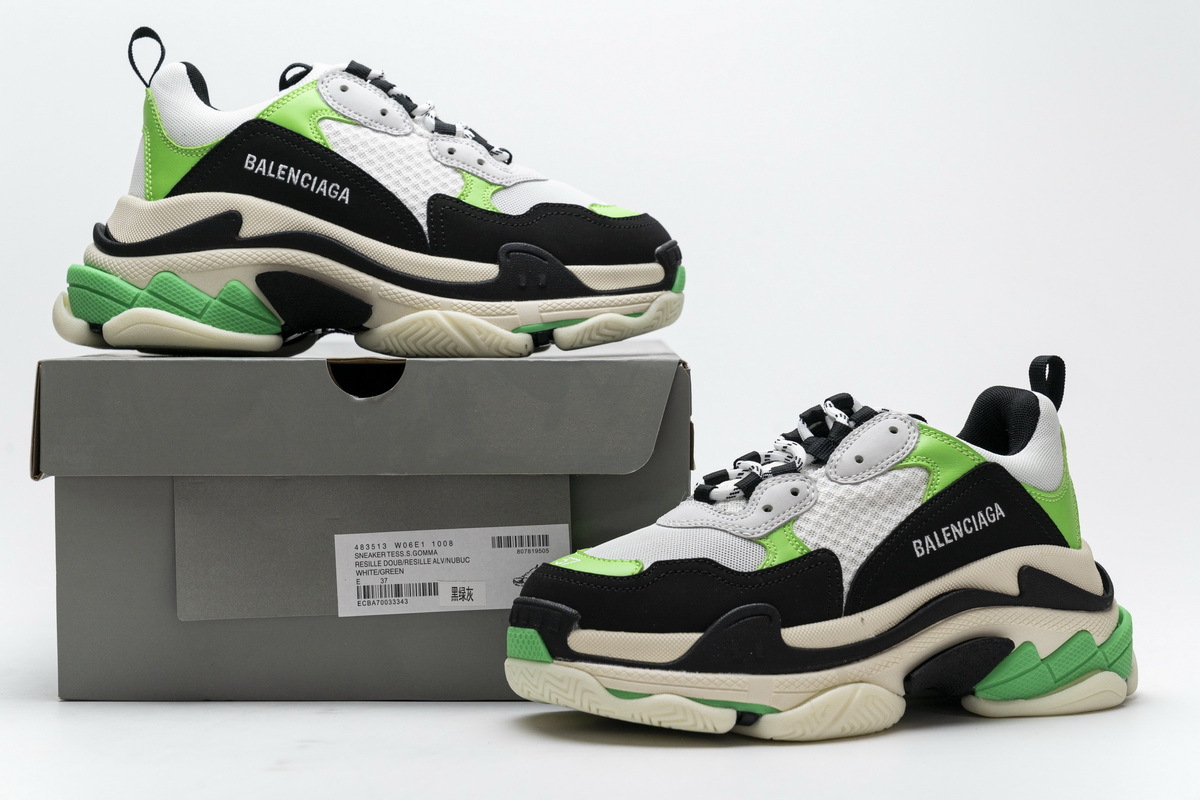 Balenciaga Triple S White Green 483513 W06E1 1008 ??
