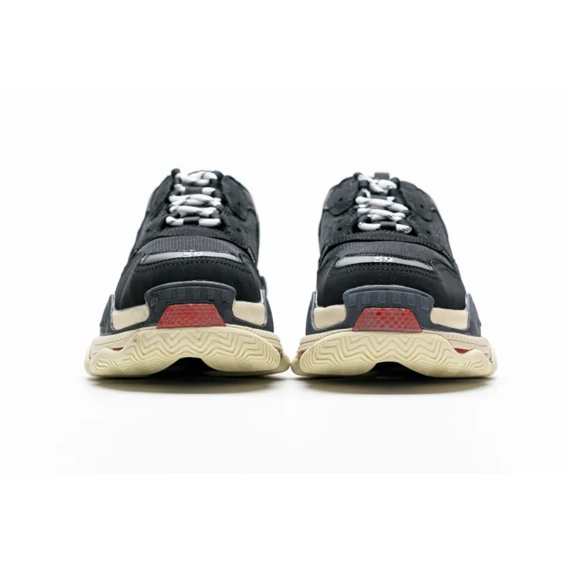 balenciaga triple s red black