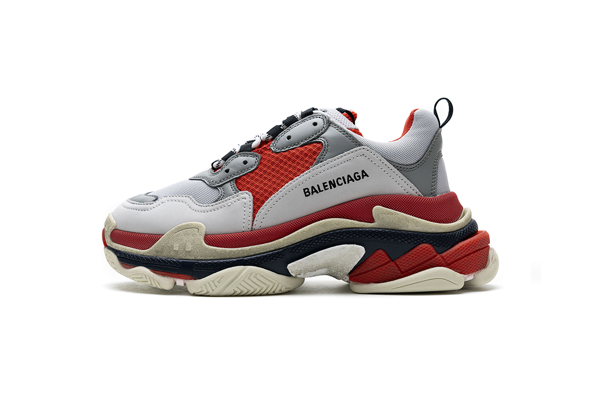 Balenciaga Triple S Red White Dark Grey 541624 W06E2 1863 ??