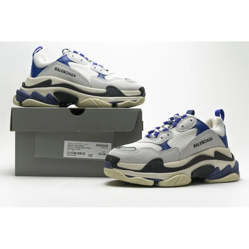 Balenciaga Triple S Black Blue Violet  490672 W09O5 1005 ??