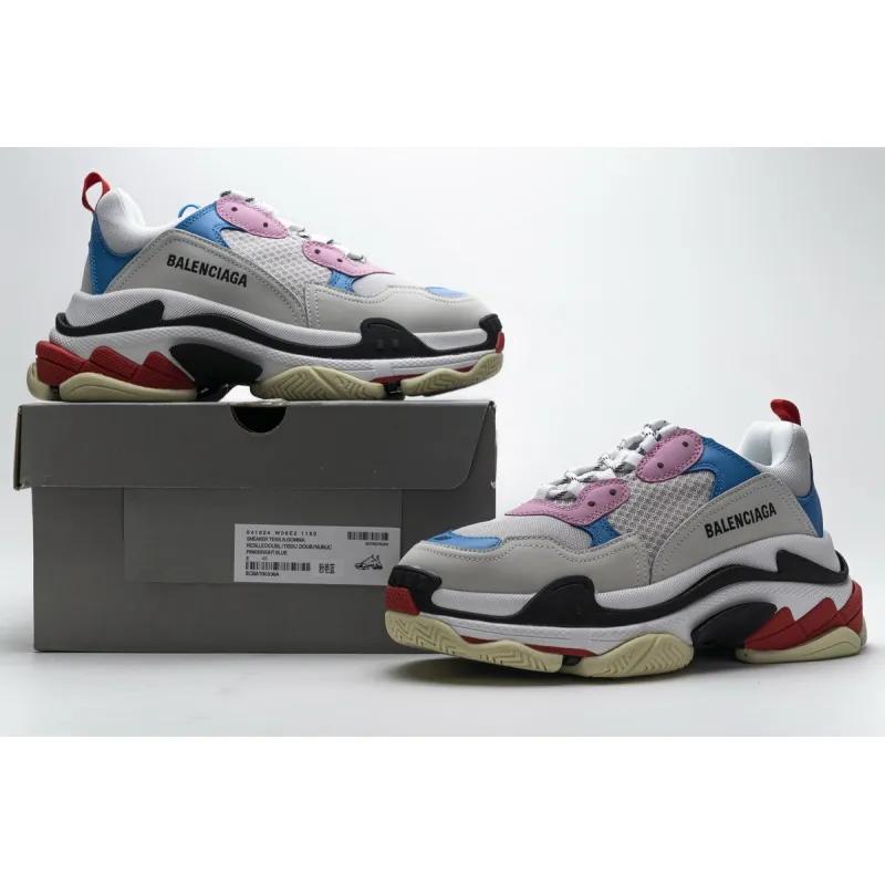 Balenciaga Triple S Pink Bright Blue 541624 W06E2 1150 ??