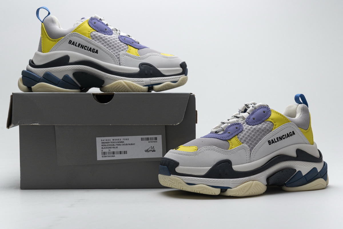 Balenciaga Triple S Black Grey Blue 541624 W06E2 7282 ??