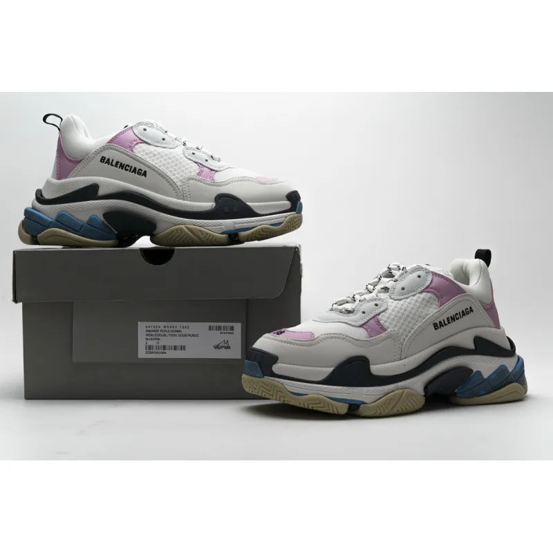 Balenciaga Triple S Blue Pink 541624 W06E2 7352 ??