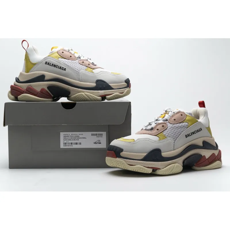 Balenciaga Triple S Black Yellow Pink 490672 W09O5 9035 ??