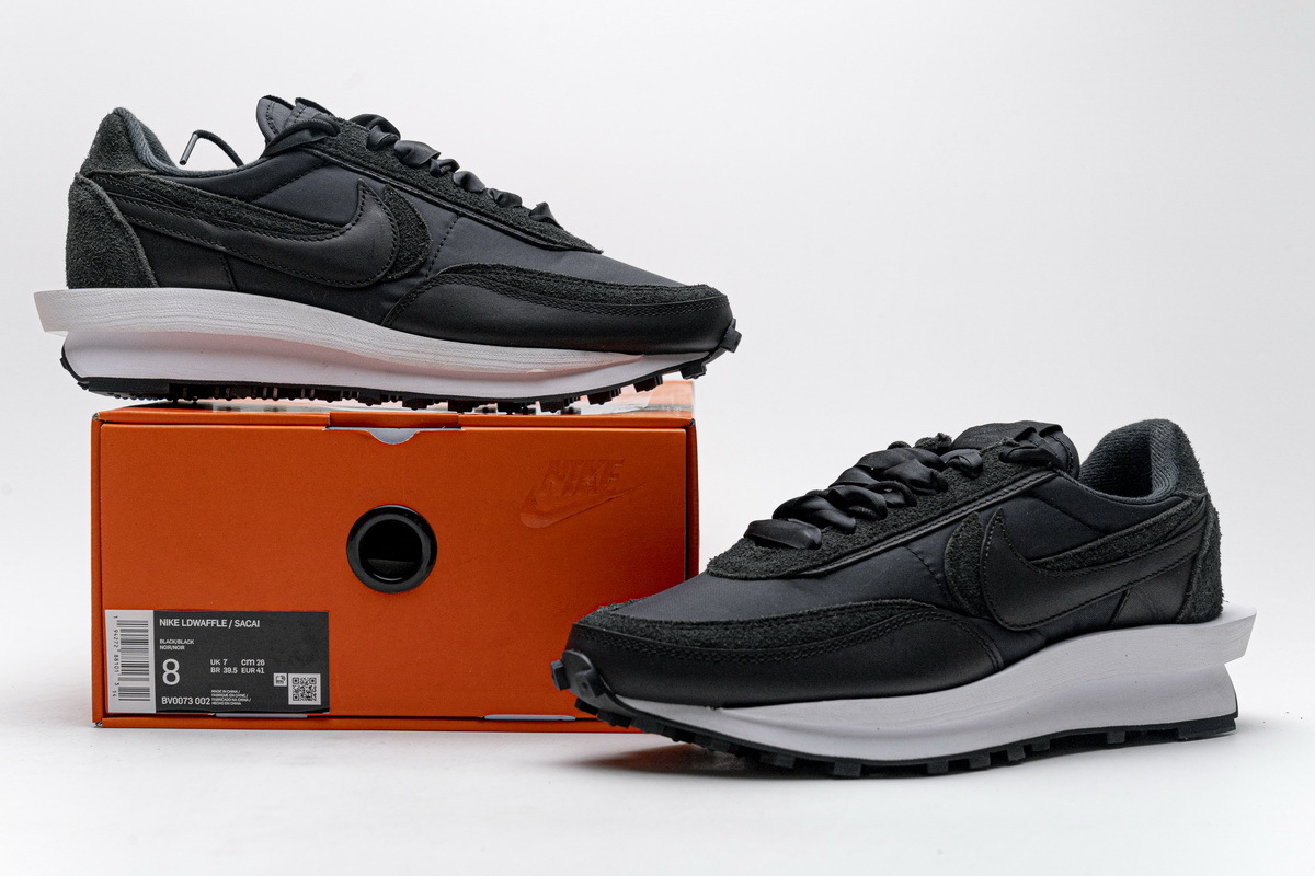 Sacai x Nike LDWaffle Black White BV0073-002 ?Nike Sacai LDWaffle Black White - Crew kicks?sacai x nike ldwaffle,nike sacai ld waffle,nike sacai ld waffle,Nike Sacai LDWaffle Black White