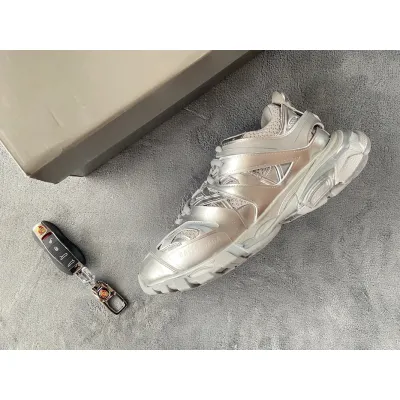 Balenciaga Track.2 Open Sneaker Bright Silver 542436 W2FS3 8100  01