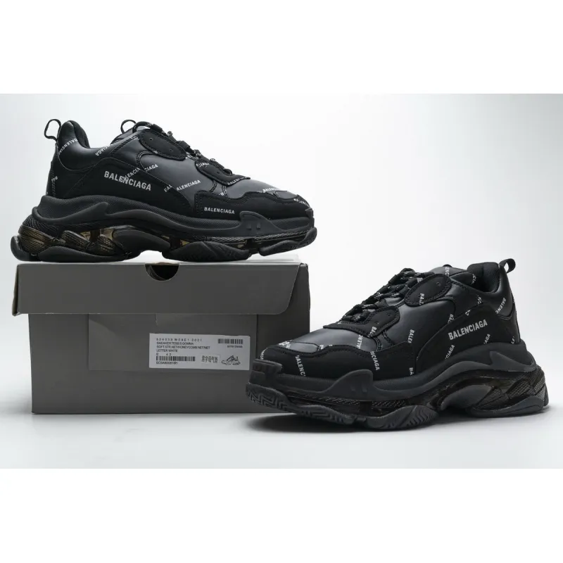 Balenciaga Triple S Letter Black 524039 W09E1 2021 ??