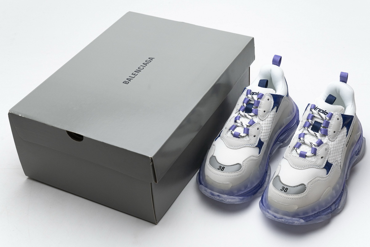 Balenciaga Triple S White Purple 544351 W09E1 1322 ??