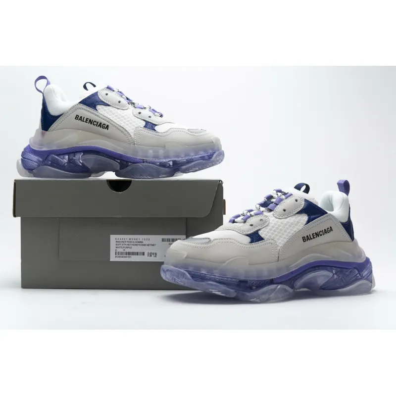 Balenciaga Triple S White Purple 544351 W09E1 1322 ??