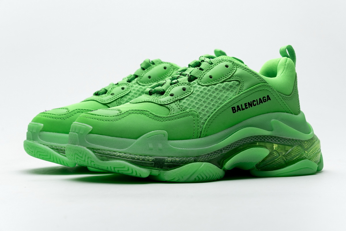 Balenciaga Triple S Fluo Green 544351 W09OL 3801 ??