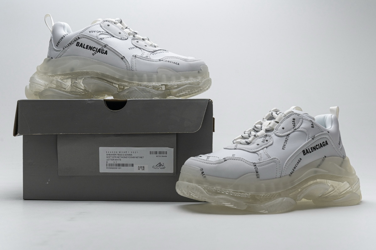 Balenciaga Triple S Letter White 524039 W09E1 2021 ??