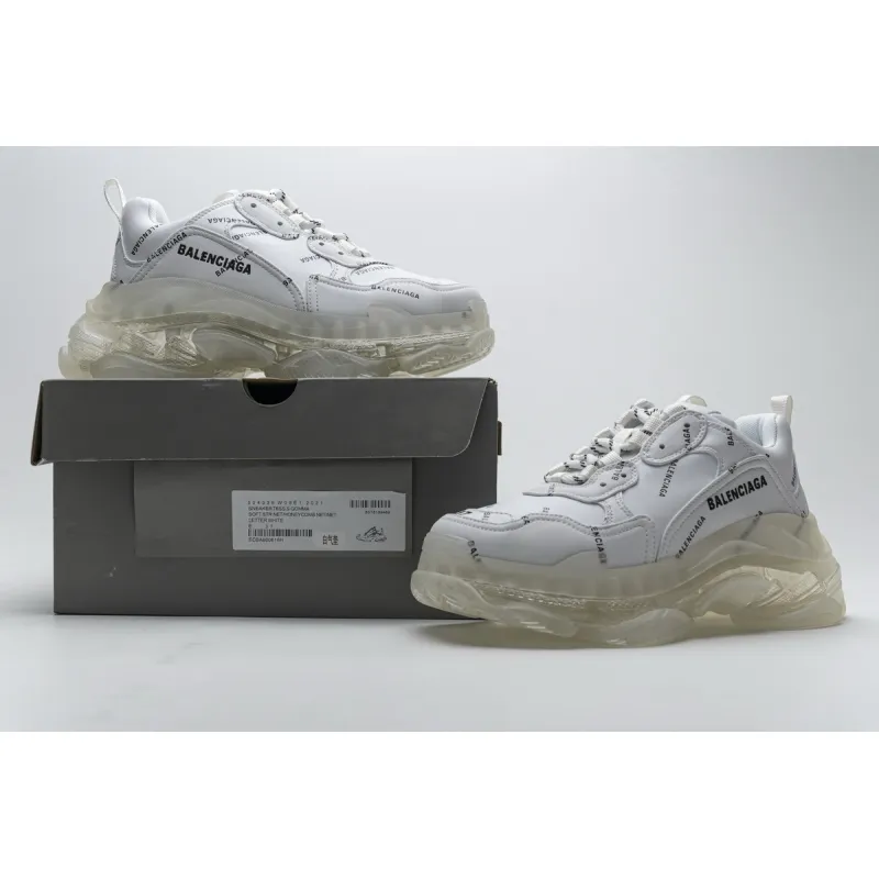 Balenciaga Triple S Letter White 524039 W09E1 2021 ??