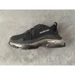 Balenciaga Triple S Black Silver 544351 W2FB2 1001 ??