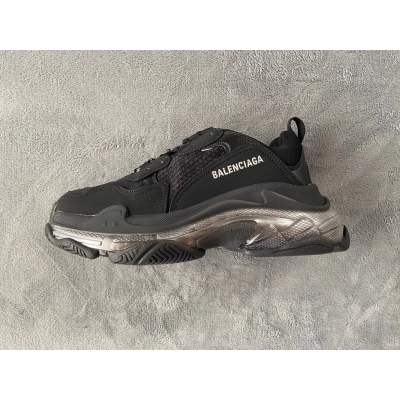 Balenciaga Triple S Black Silver 544351 W2FB2 1001  01