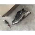 Balenciaga Triple S Black Silver 544351 W2FB2 1001 ??