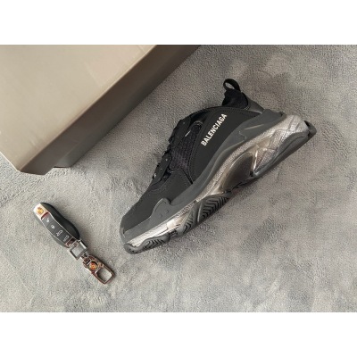 Balenciaga Triple S Black Silver 544351 W2FB2 1001  02
