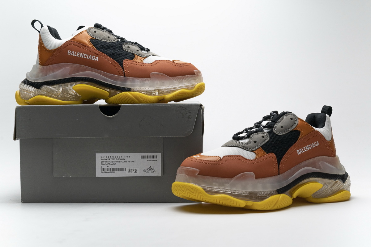 Balenciaga Triple S Black Orange 541624 W09E1 1766 ??