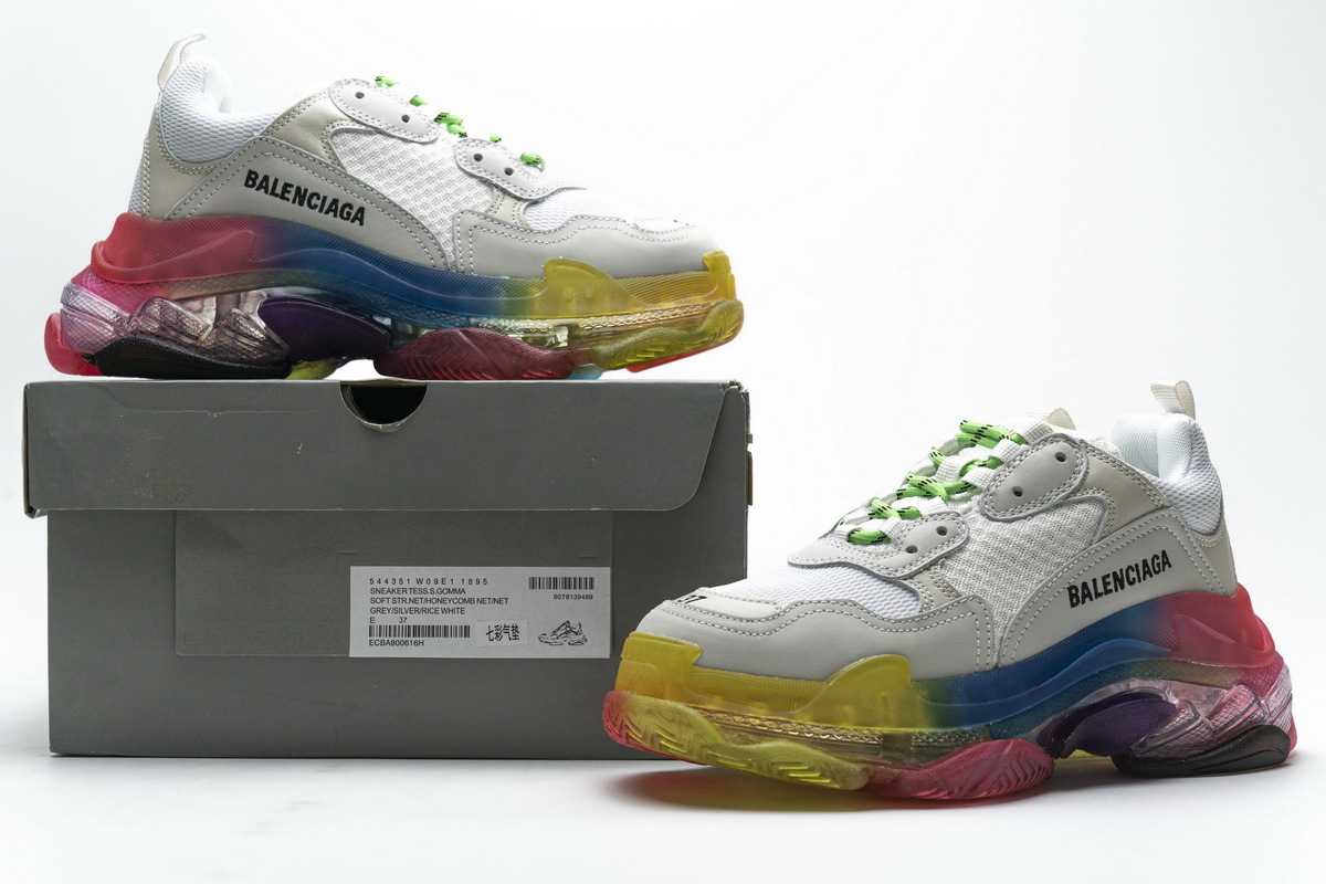 Balenciaga Triple S Rainbow 544351 W09E1 1895 ??