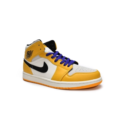 Air Jordan 1 Mid SE Lakers 852542-700  02