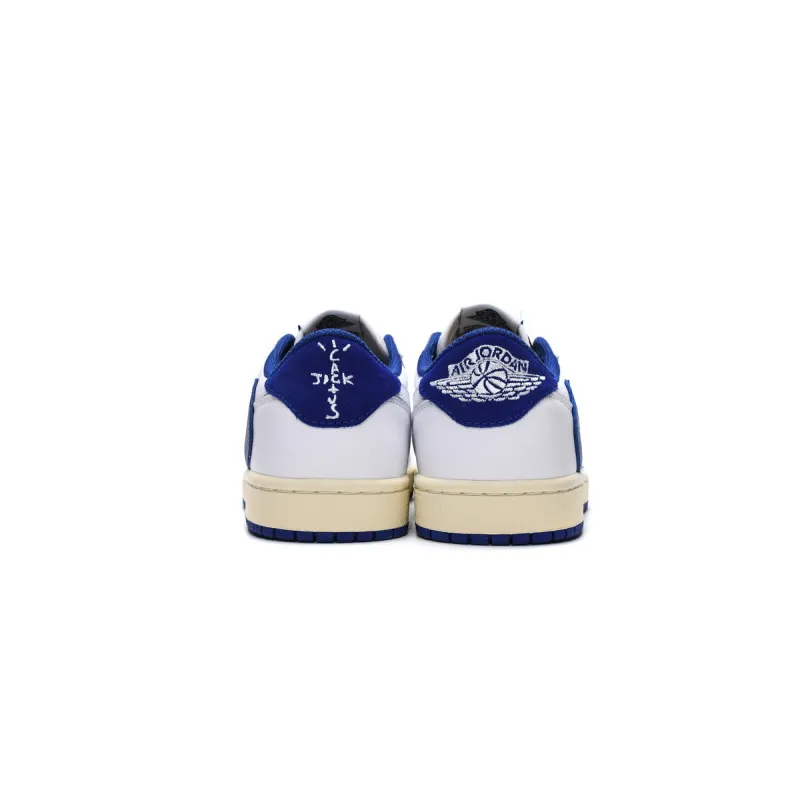 Travis Scott x Air Jordan 1 Low Blue Bottom Barb DM9868-218