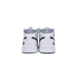 Air Jordan 1 Mid PS5 White Grey Black 554724-130