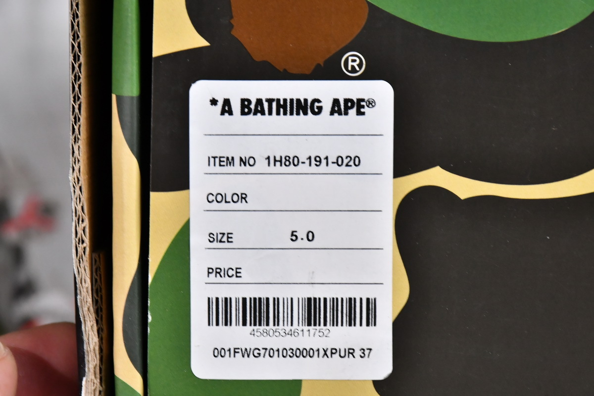 Bape Sk8 Sta Low white black 1H80-191-020