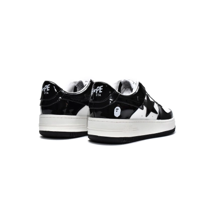 Bapesta Bape Sk8 Sta Low Black White  1G70-109-0001 02
