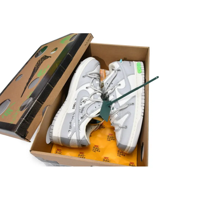 dunk low off white lot 42
