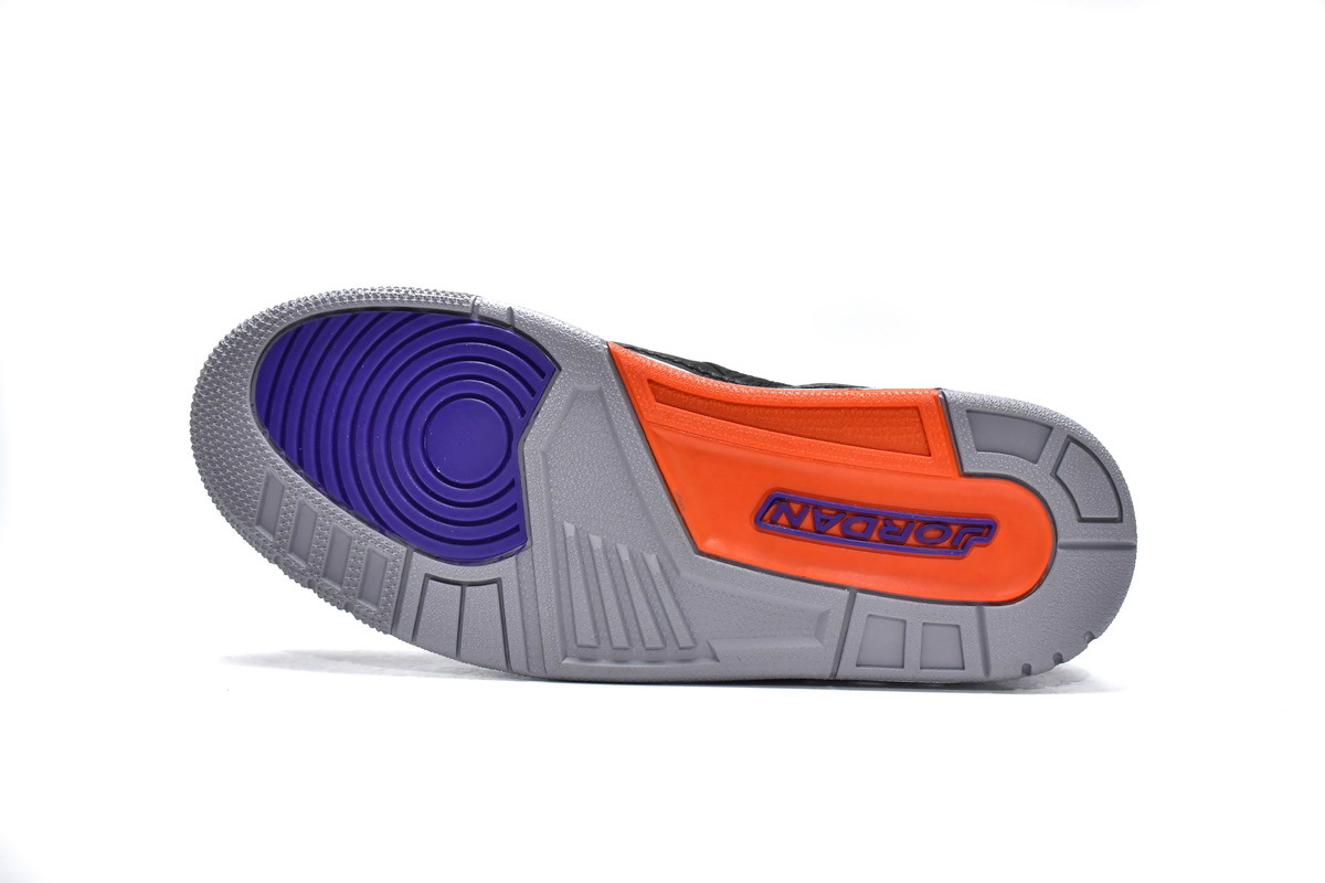 jordan 3 black and purple