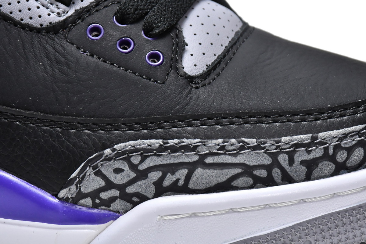 Air Jordan 3 Retro Black Court Purple CT8532-050