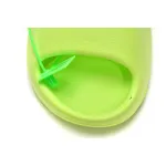 neon green yeezy slides