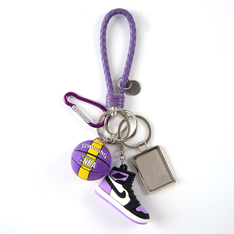 AJ 3D Mini Shoe Model Car Key Chain Backpack Bag Pendant Couple Basketball Pendant