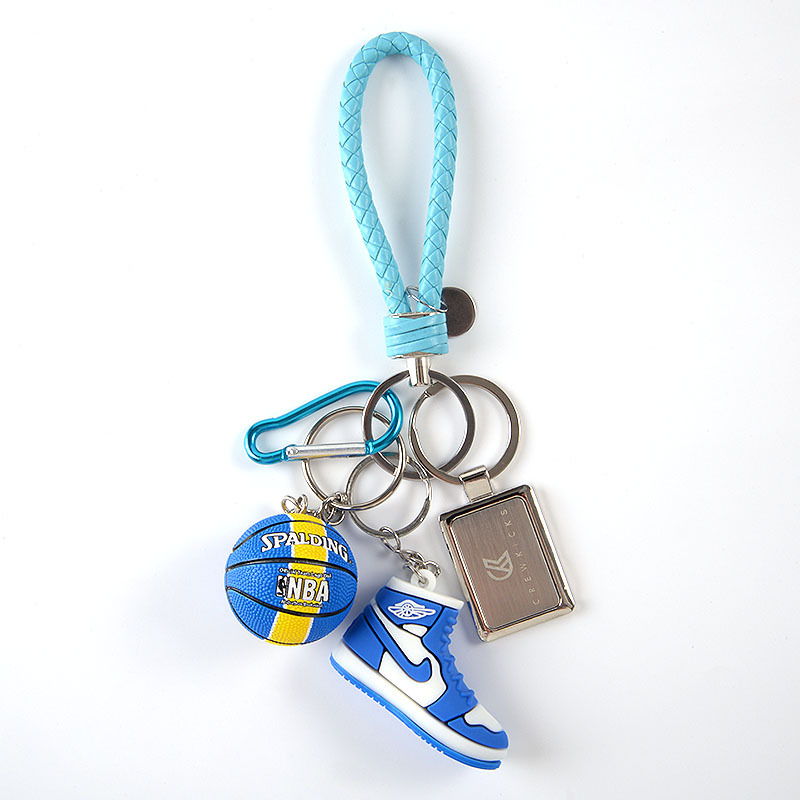 AJ 3D Mini Shoe Model Car Key Chain Backpack Bag Pendant Couple Basketball Pendant