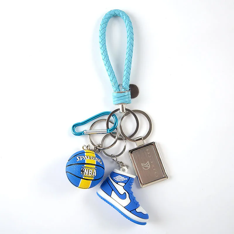 AJ 3D Mini Shoe Model Car Key Chain Backpack Bag Pendant Couple Basketball Pendant