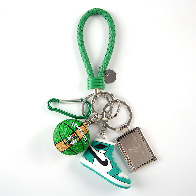 AJ 3D Mini Shoe Model Car Key Chain Backpack Bag Pendant Couple Basketball Pendant